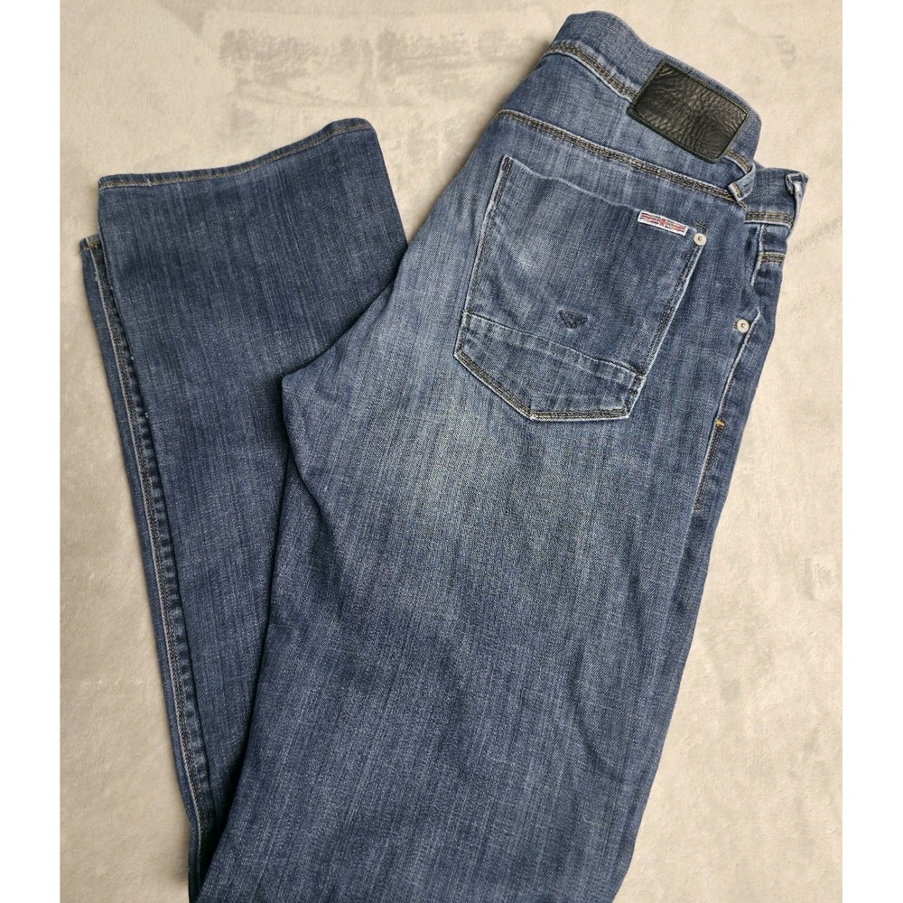 Hudson Clifton  Relaxed Boot Cut Button Fly Medium Wash Womens 31 Sz 12 Jeans